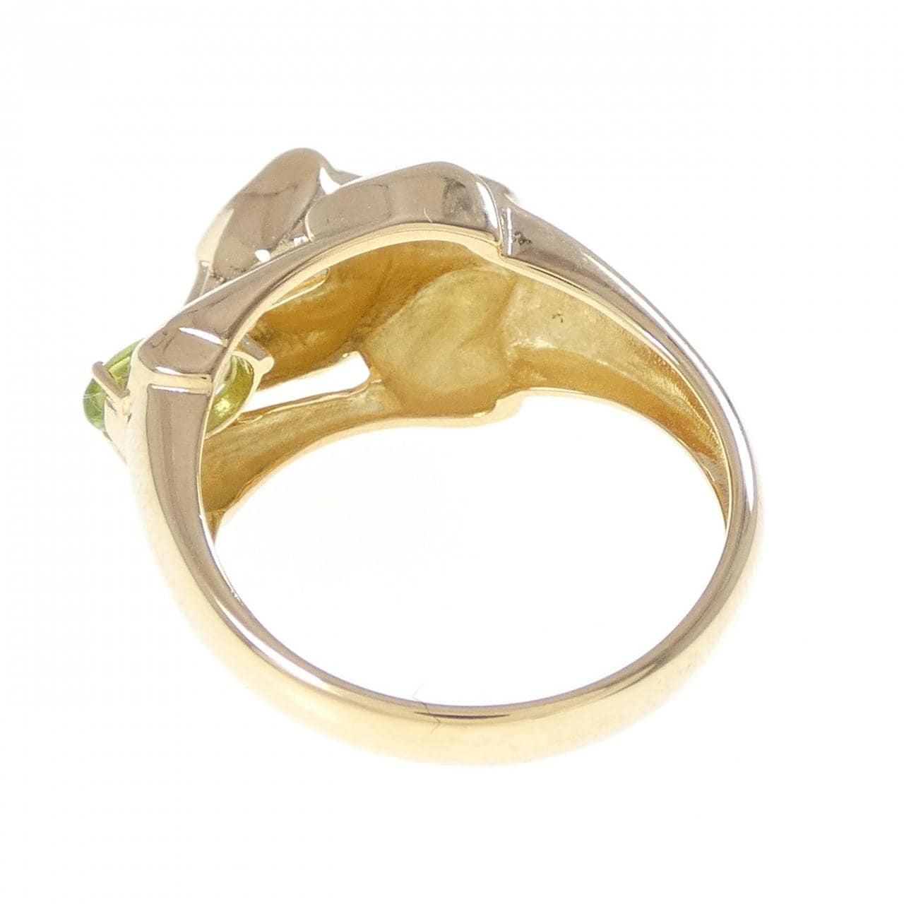 K18YG ペリドット リング