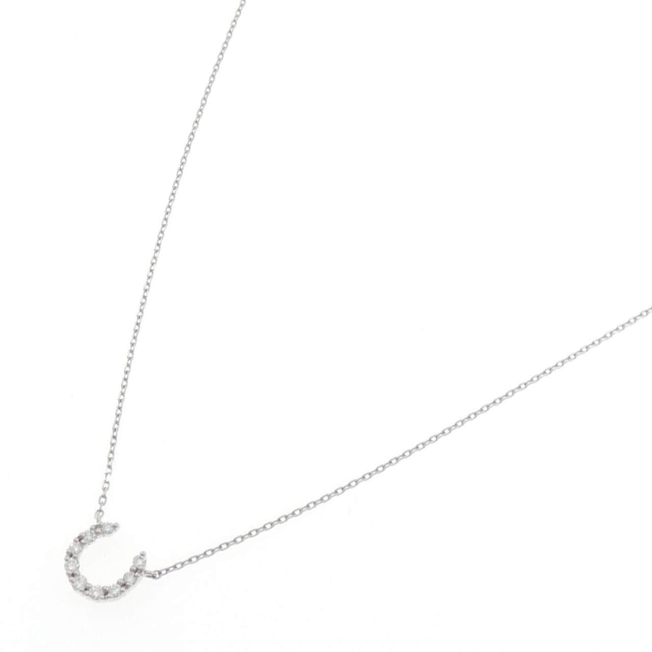 4゜C ホースシュー ダイヤモンド ネックレス