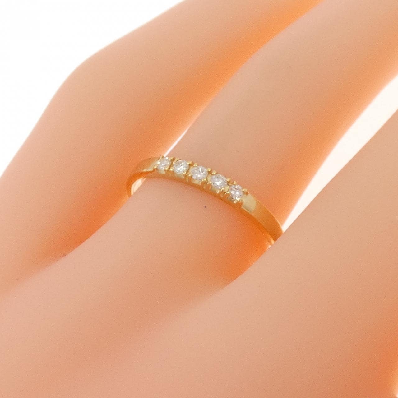 K18YG ダイヤモンド リング 0.09CT