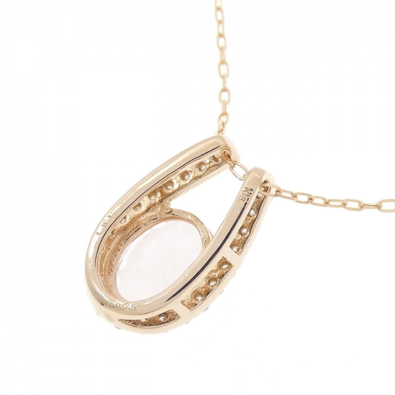 K18PG モルガナイト ネックレス 1.81CT