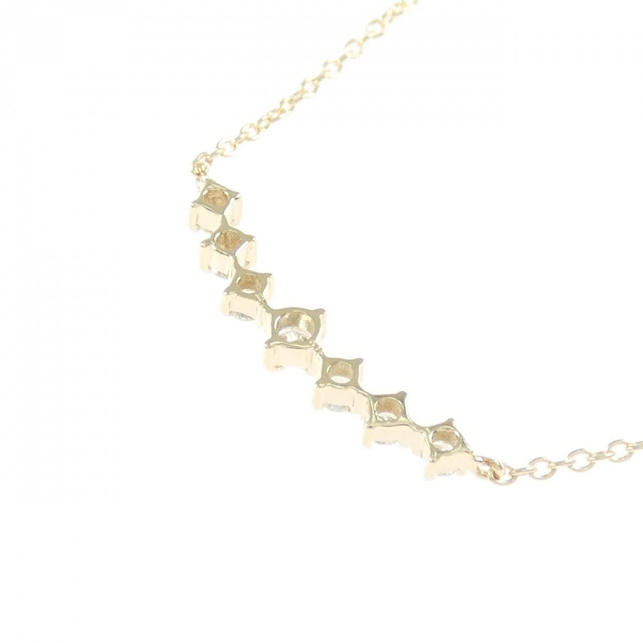 【リメイク】K10YG ダイヤモンド ネックレス 0.15CT