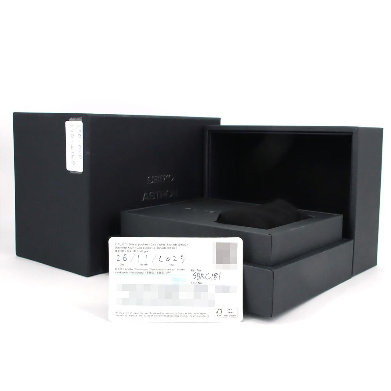 セイコー アストロンGPS 電波時計 5X83-0AA0/SBXC181 TIxセラミック ソーラークォーツ