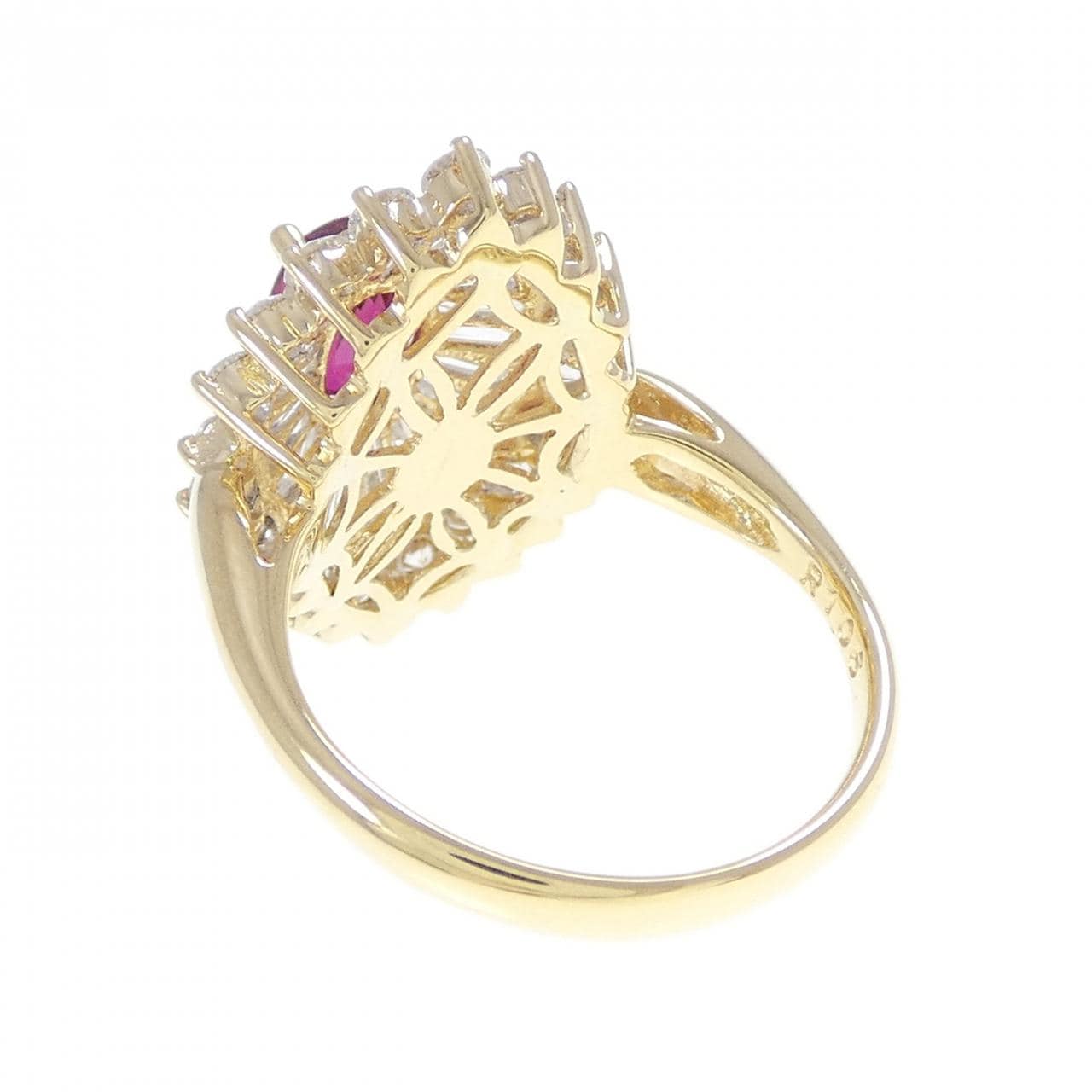 K18YG ルビー リング 1.06CT タイ産