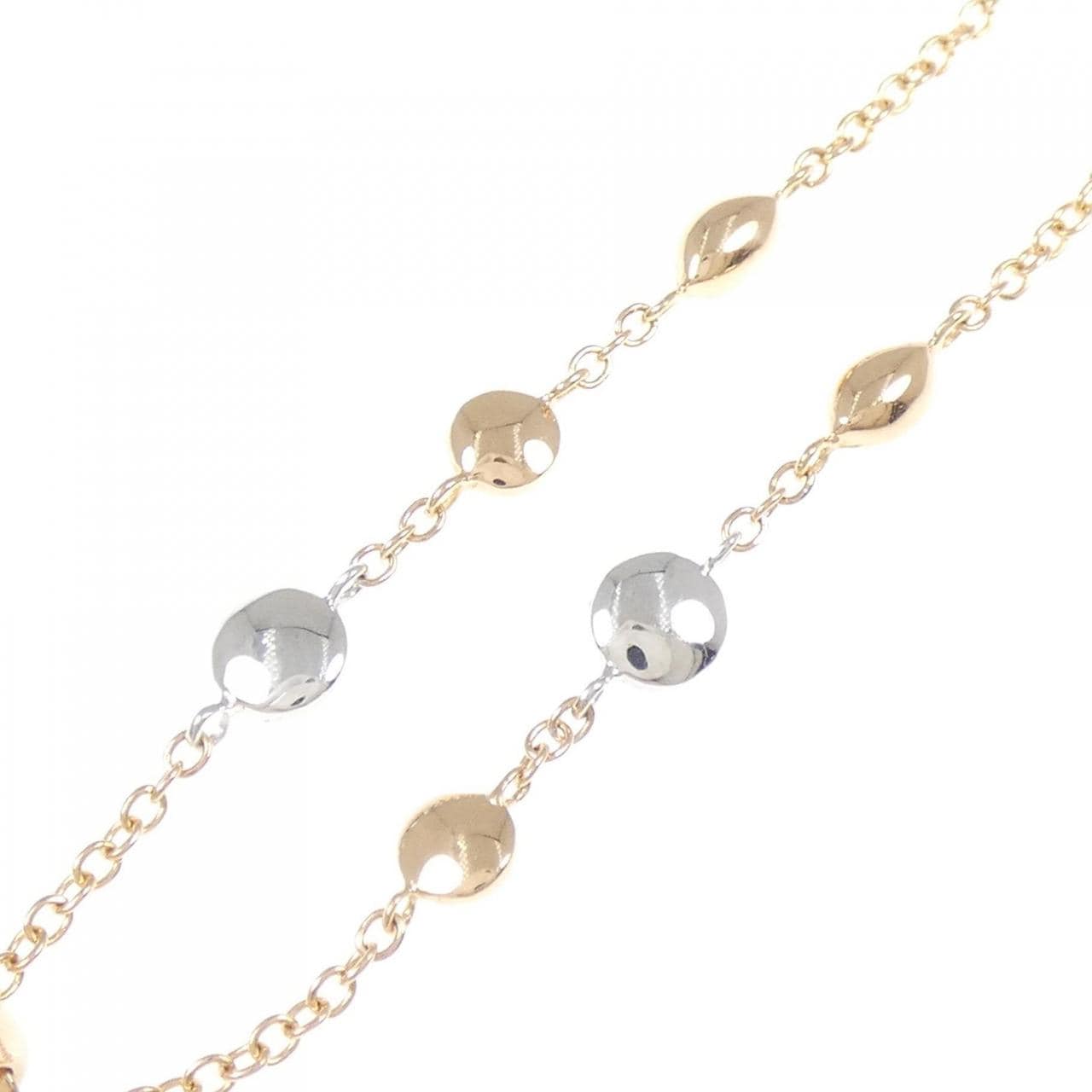 750PG/750WG ハート ダイヤモンド ネックレス