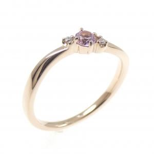 4゜C 合成サファイヤ リング