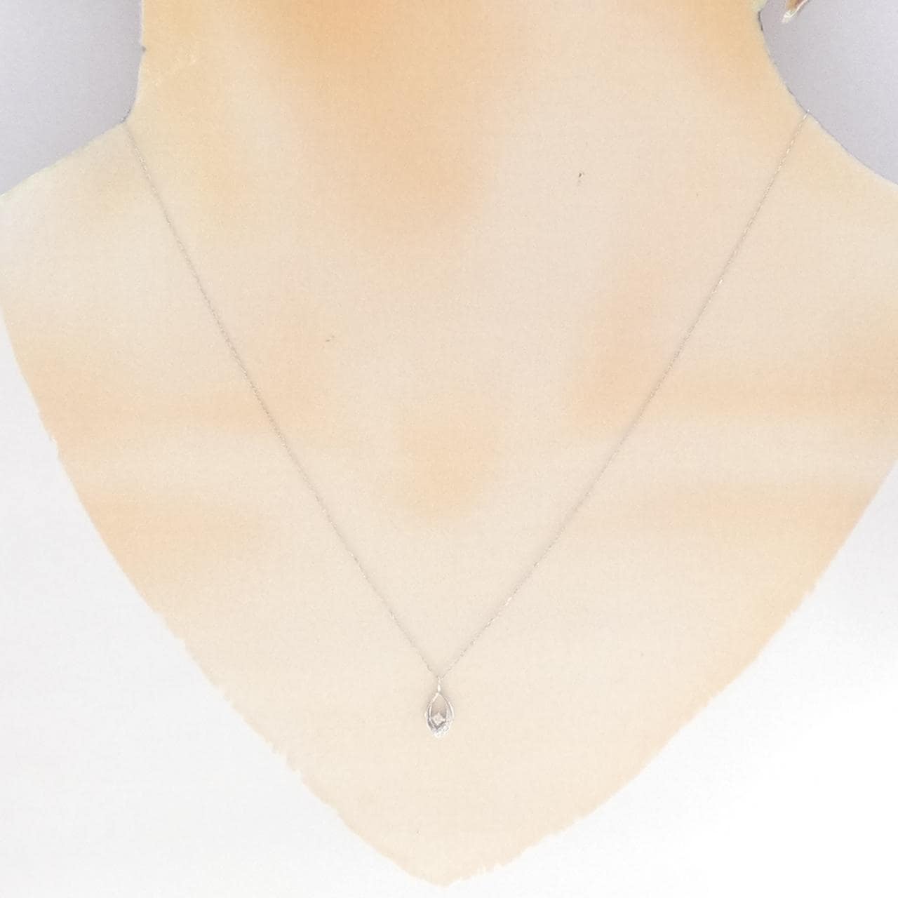 K10WG ダイヤモンド ネックレス 0.02CT
