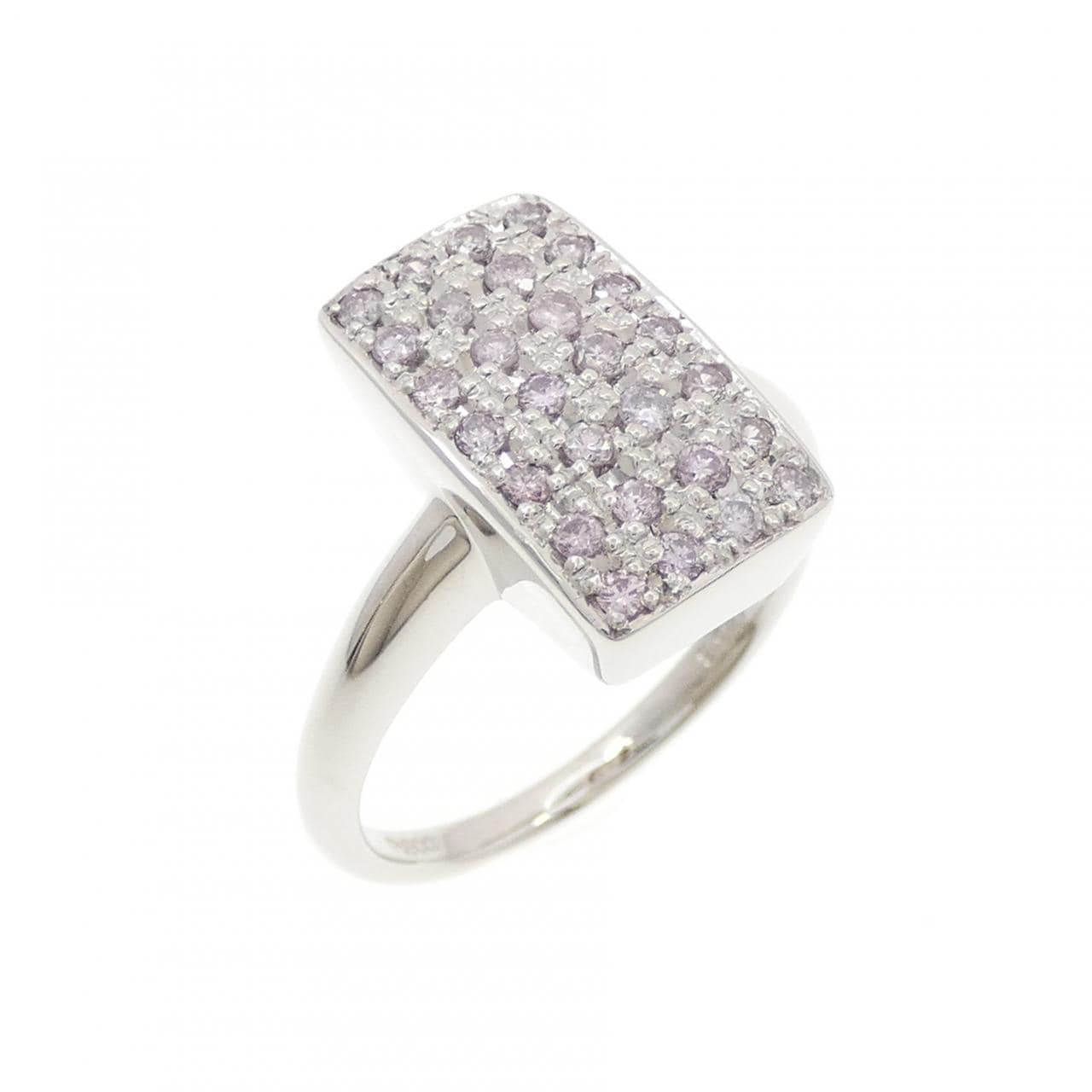 PT900 パヴェ ピンクダイヤモンド リング 0.38CT