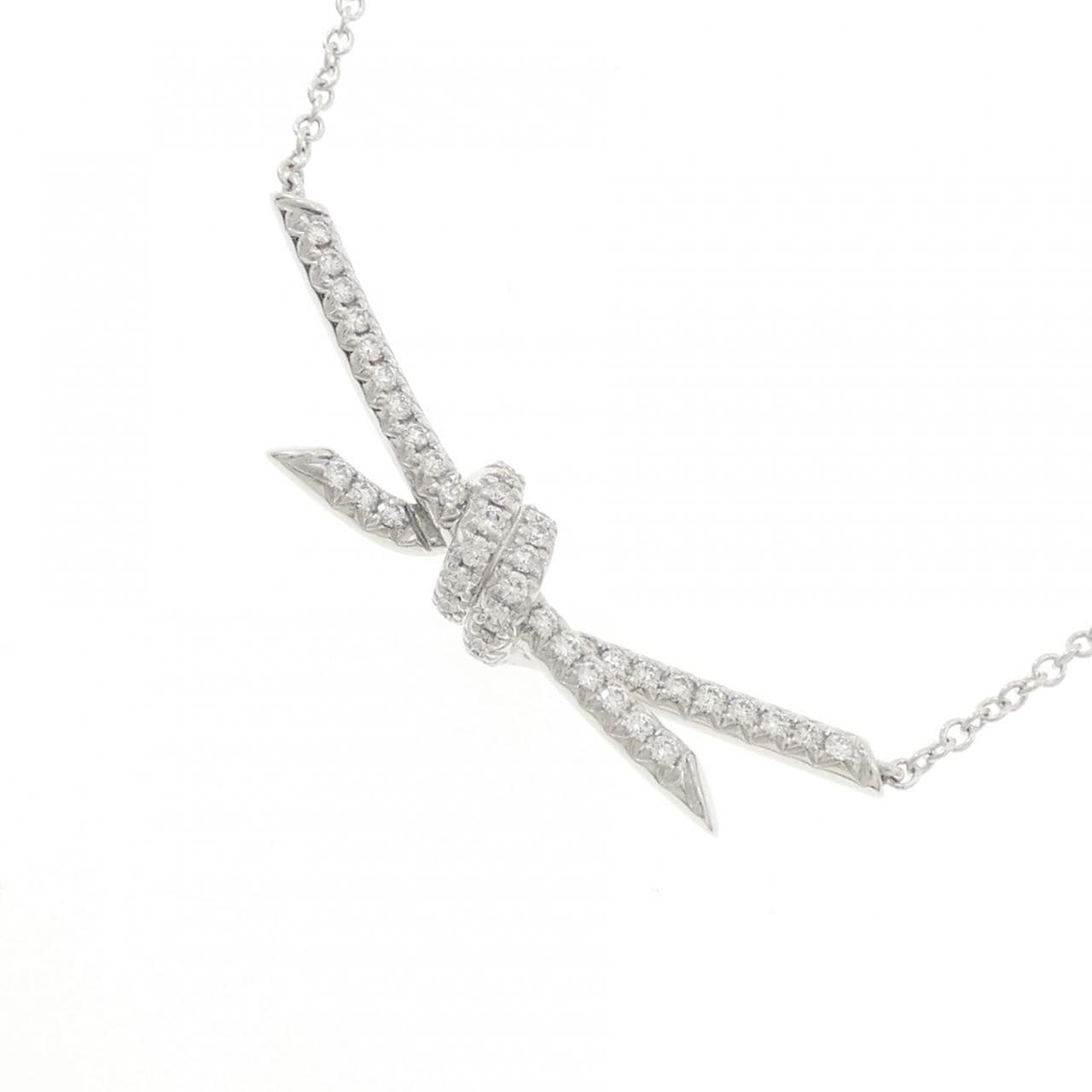 ティファニー ノット ネックレス 0.38CT