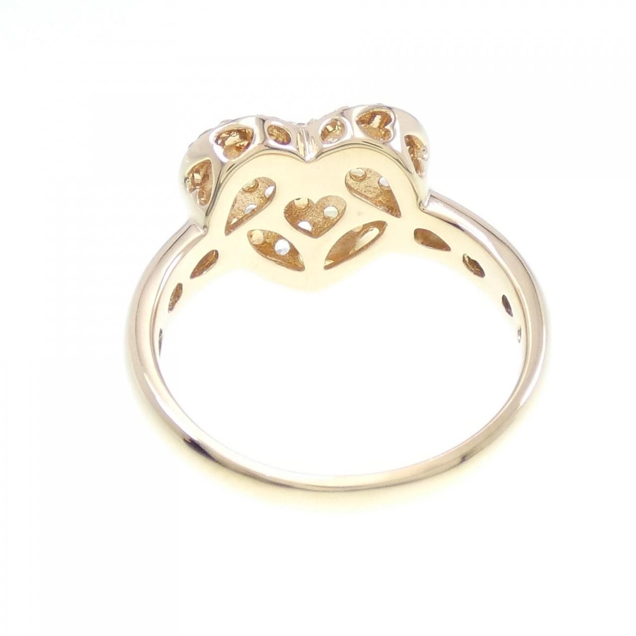 K18YG Heart Sapphire Ring 0.80CT