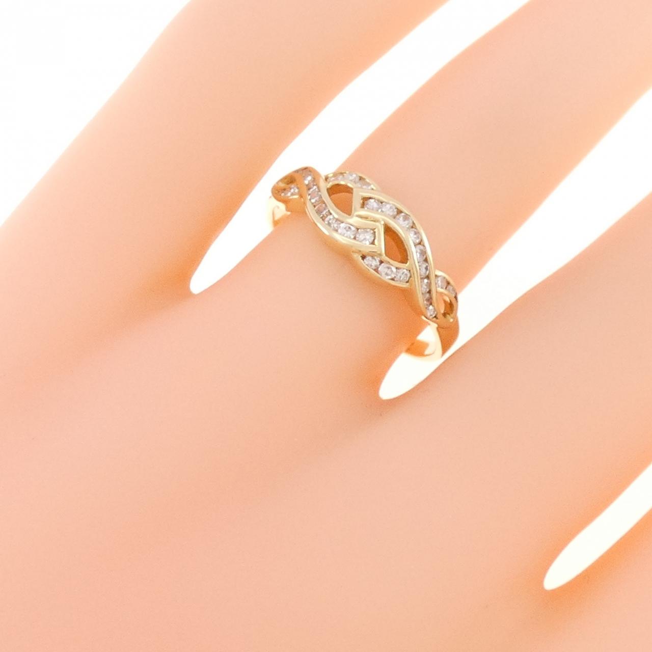 K18YG ダイヤモンド リング 0.24CT