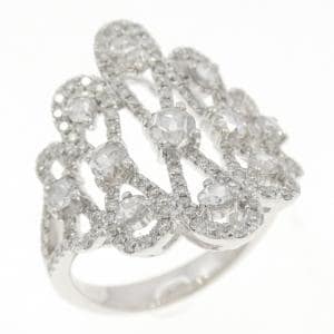 K18WG ダイヤモンド リング 0.55CT