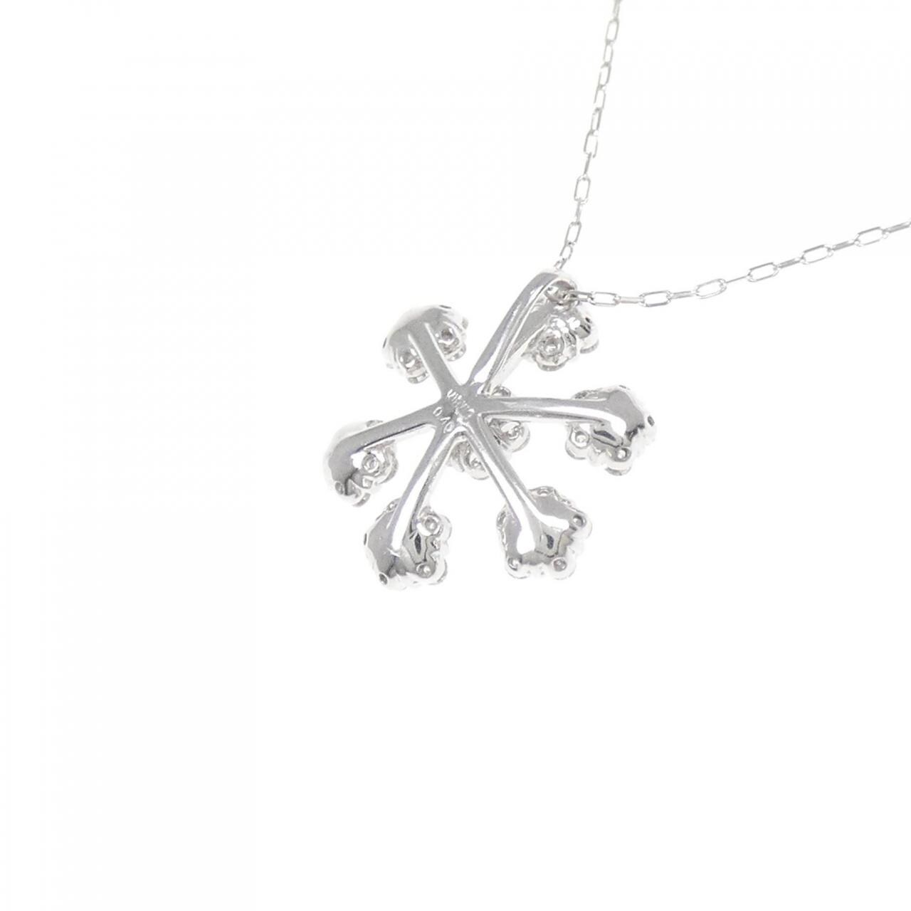 K18WG ダイヤモンド ネックレス 0.40CT