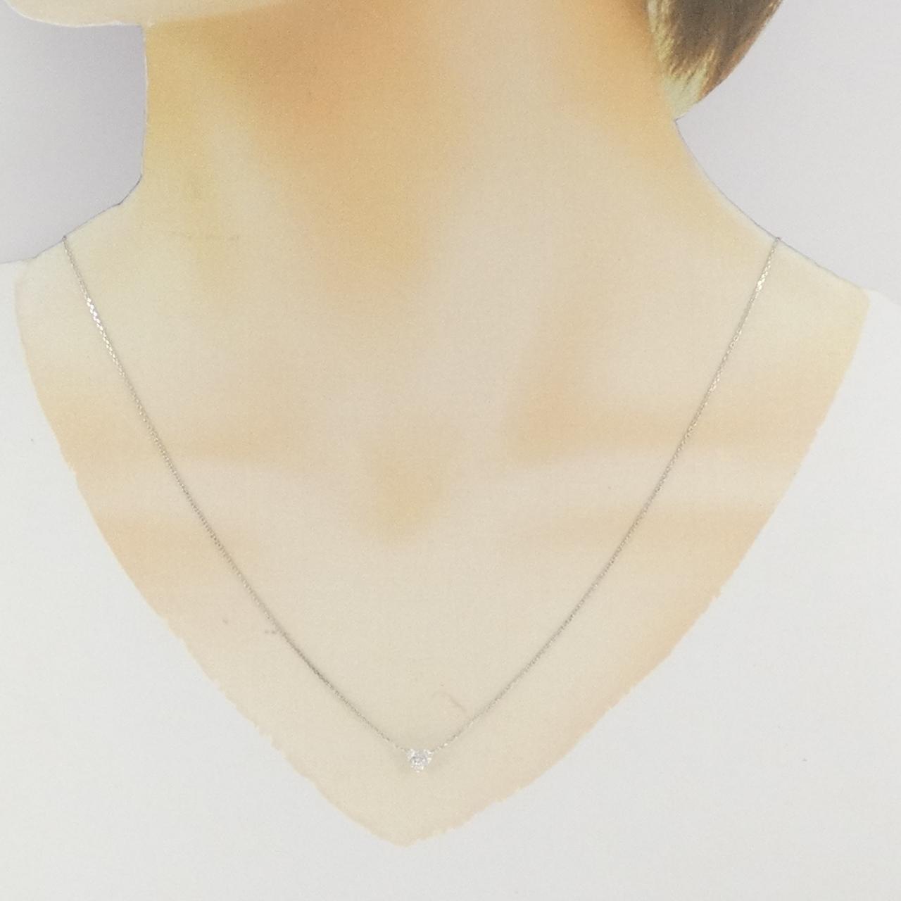 【新品】PT850 ダイヤモンド ネックレス 0.340CT D SI1