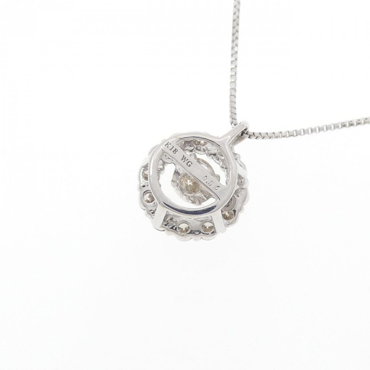 K18WG ダイヤモンド ネックレス 0.50CT
