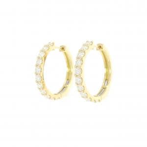 【新品】K18YG ダイヤモンド ピアス 1.018CT 1.019CT E-F VS1-2 EXT-VG