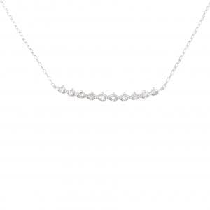 K18WG ダイヤモンド ネックレス 0.15CT