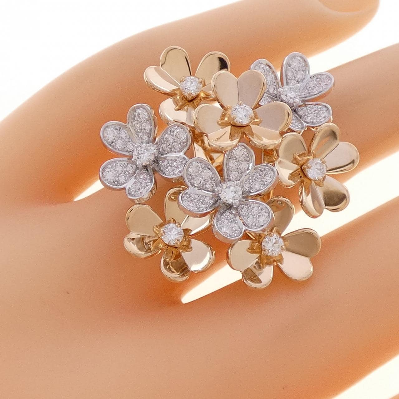 ヴァンクリーフ&アーペル フリヴォル 8フラワー リング