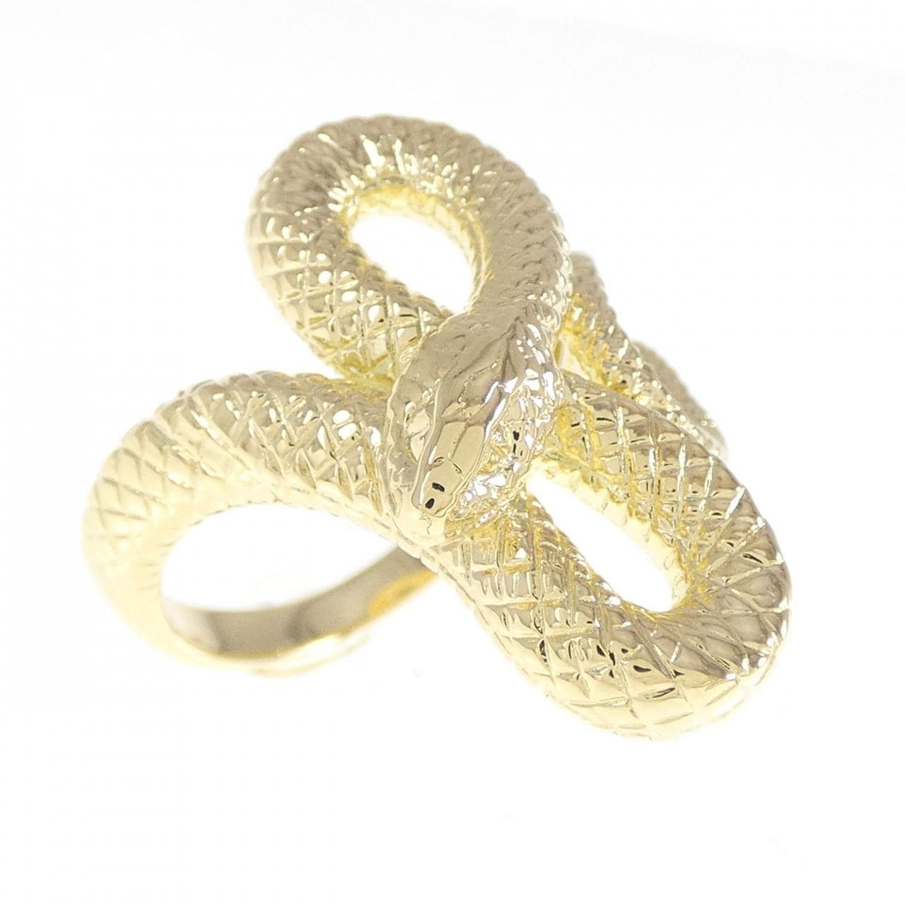 K18YG snake ring