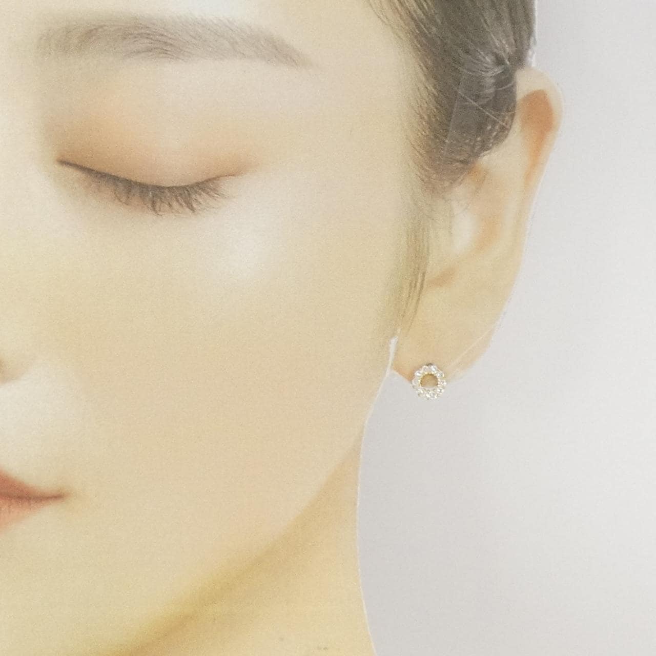 K18YG Diamond earrings 0.40CT