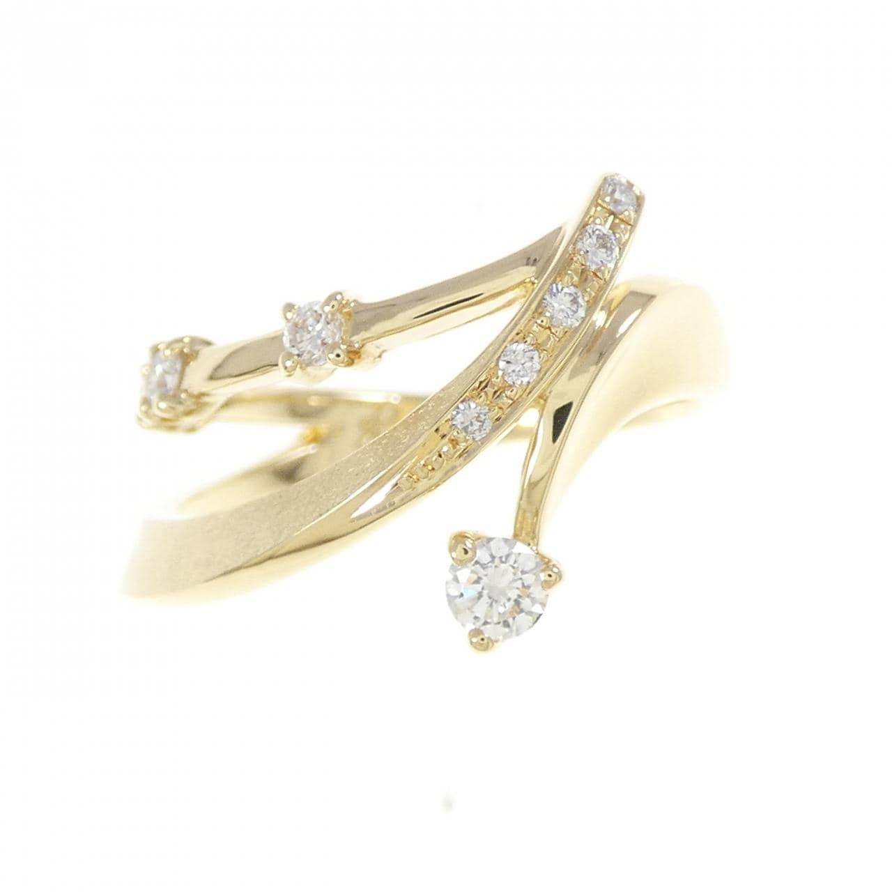K18YG ダイヤモンド リング 0.18CT