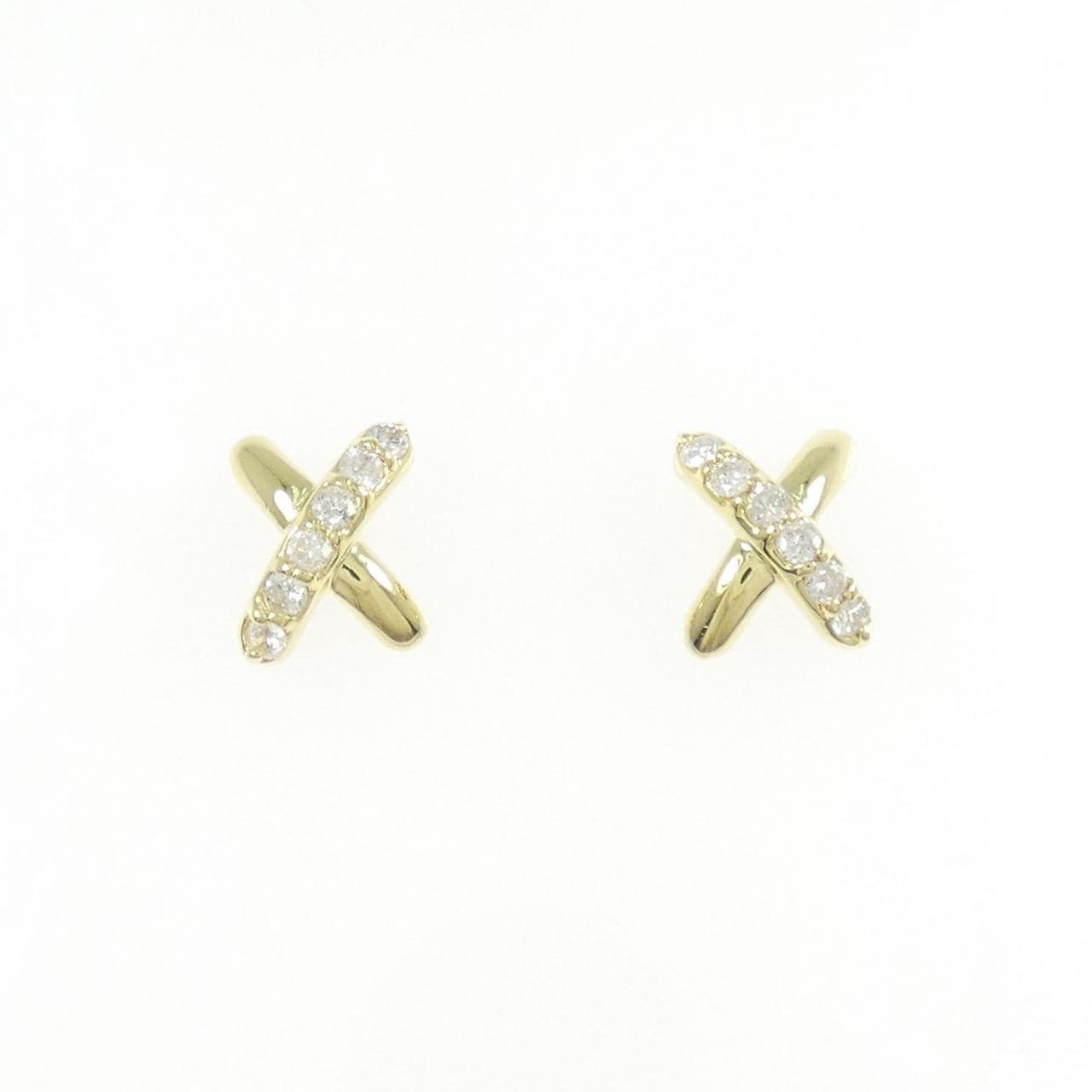 K18YG ダイヤモンド ピアス 0.18CT