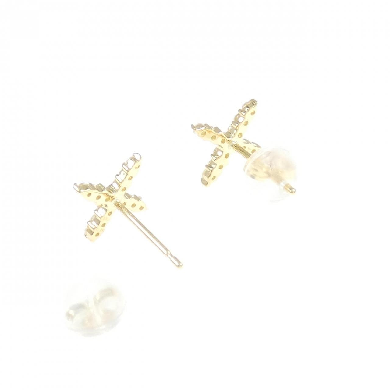 [再加工款] K18YG鑽石耳環0.20CT