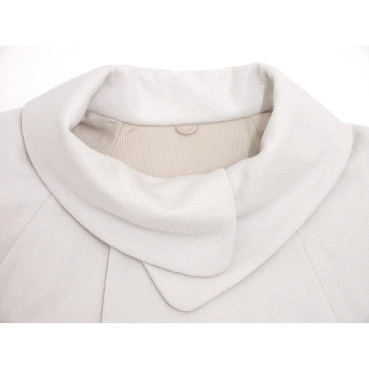 【新品】お洒落コート アンゴラ混ロールカラーコート