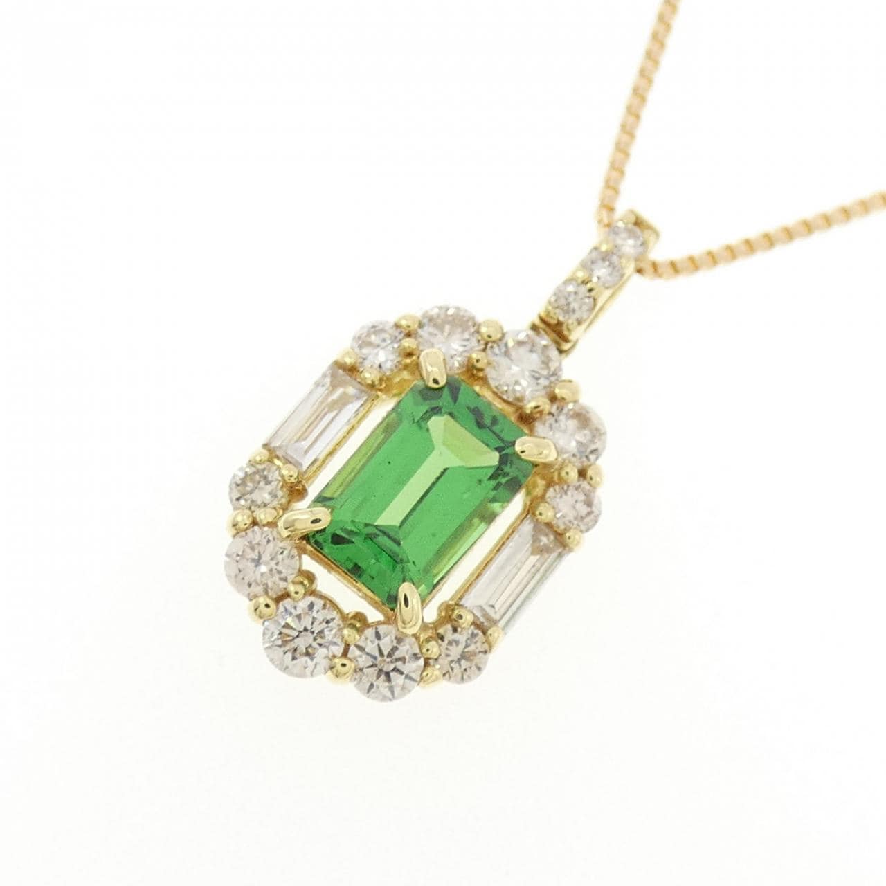 K18YG ガーネット ネックレス 0.64CT