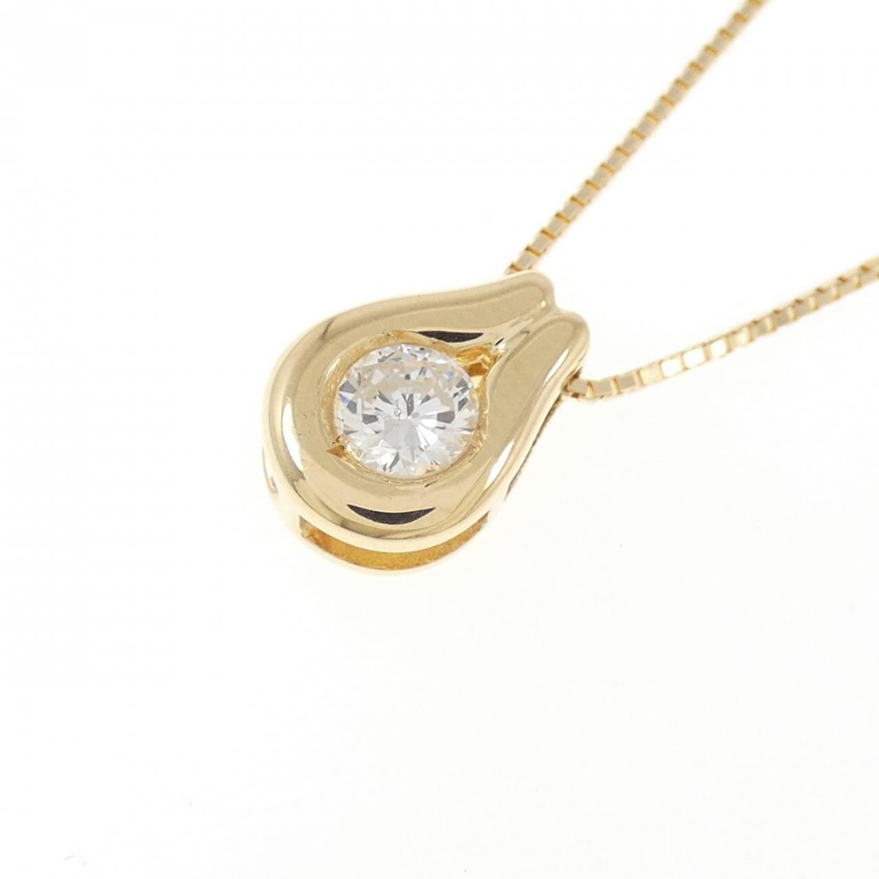 K18YG ダイヤモンド ネックレス 0.26CT