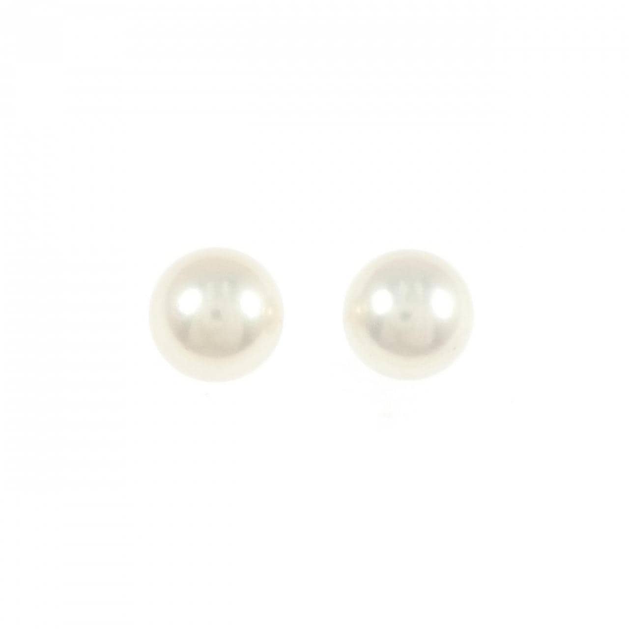 K18YG Akoya珍珠耳环 7.6 毫米