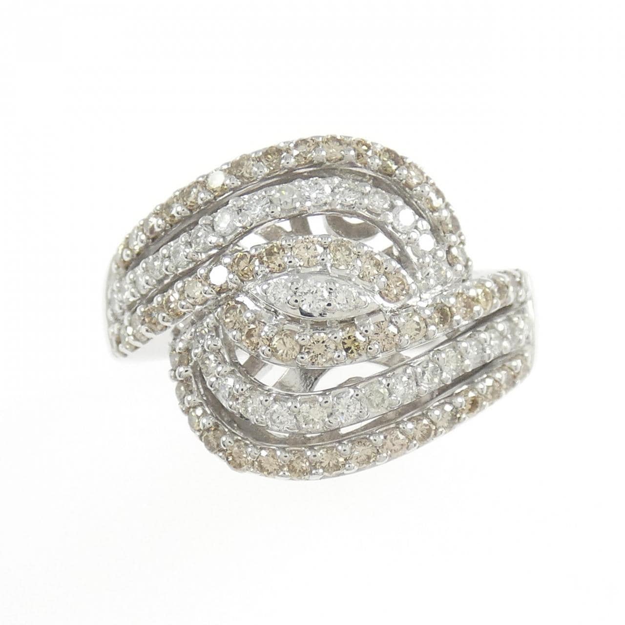 K18WG ダイヤモンド リング 0.47CT