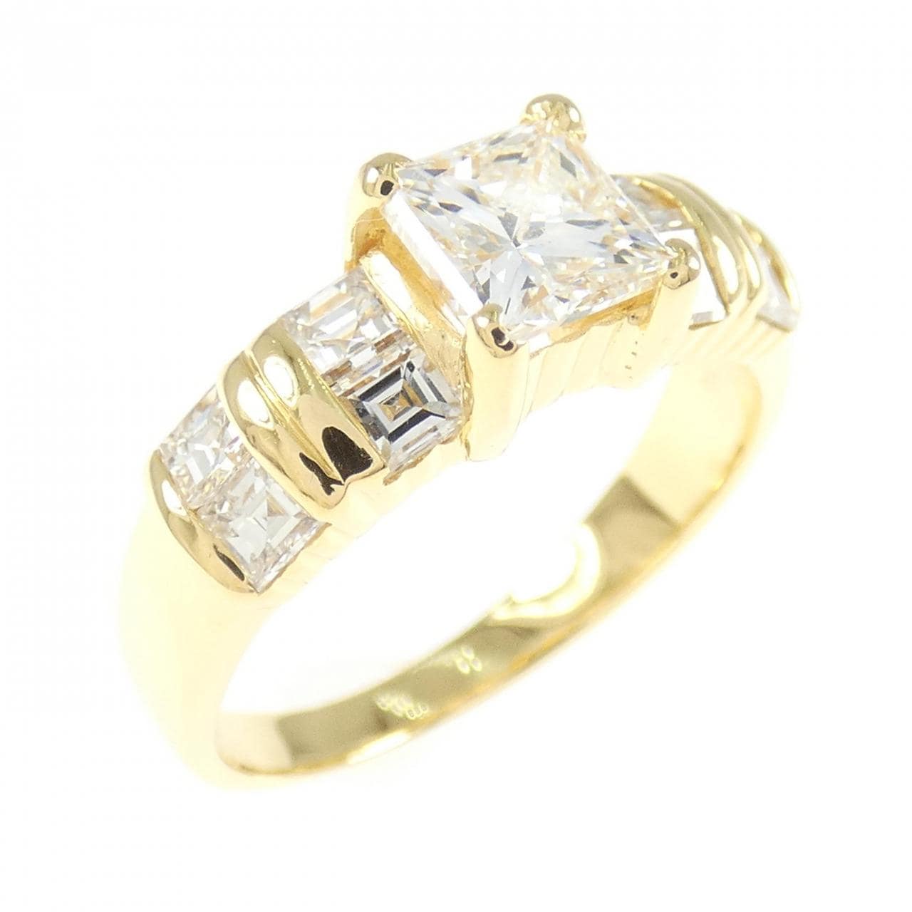 K18YG ダイヤモンド リング 1.035CT