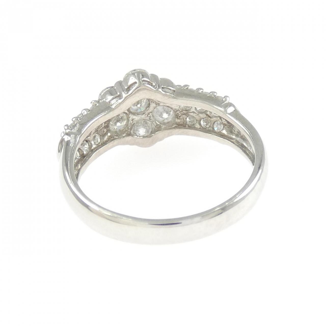 PT900 フラワー ダイヤモンド リング 1.00CT