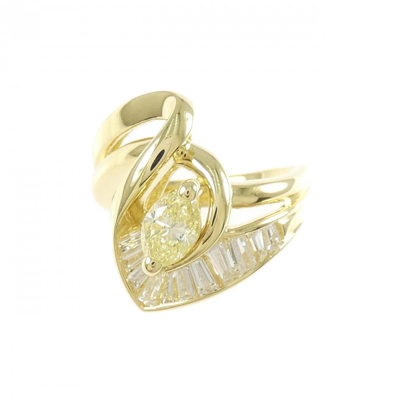 K18YG ダイヤモンド リング 0.58CT