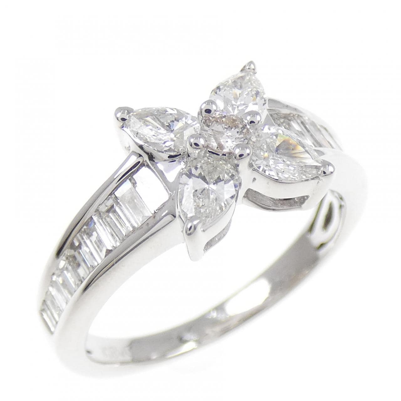 K18WG ダイヤモンド リング 0.41CT