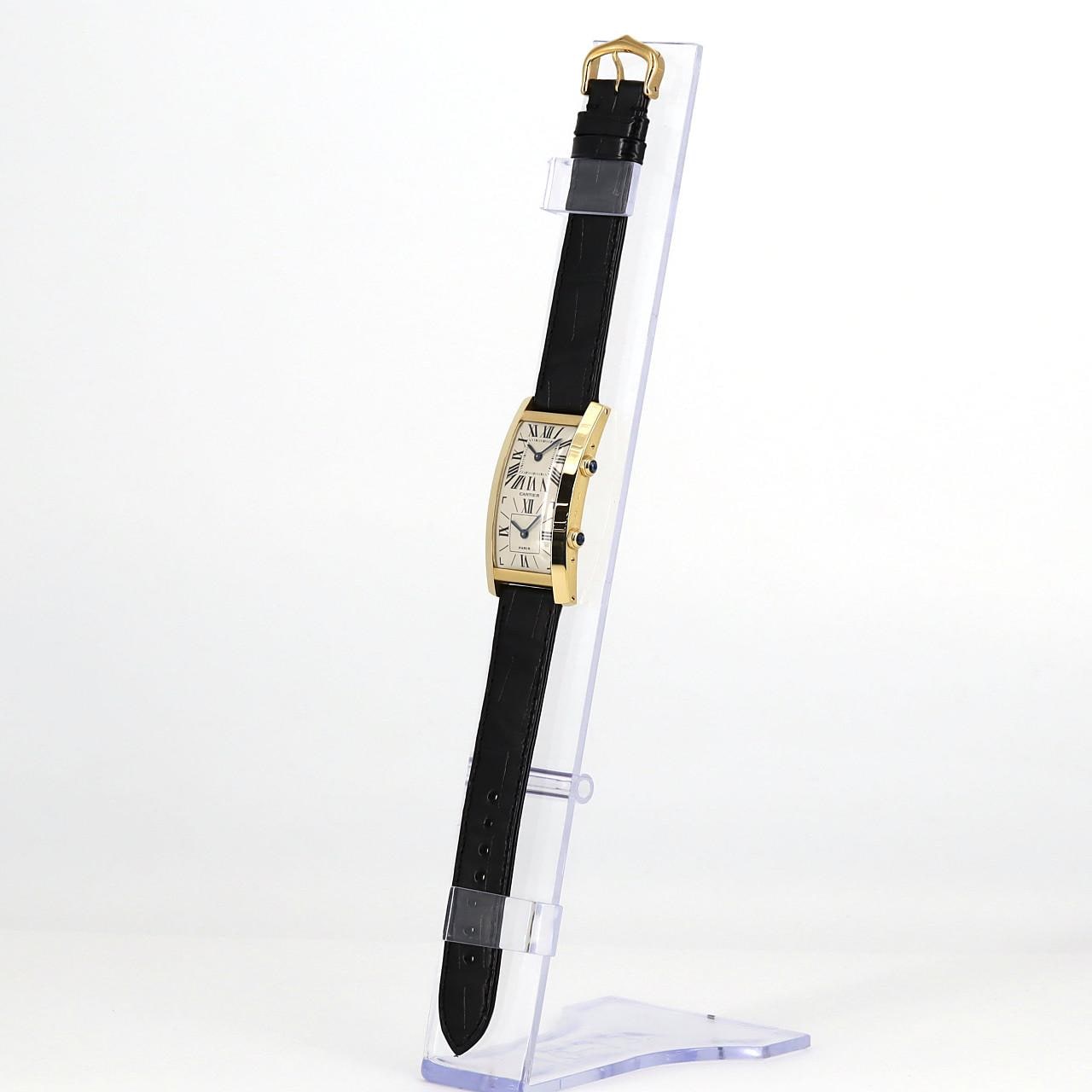 Cartier Tank Cintrée 2 Time Zone YG W1506253 YG Manual Winding