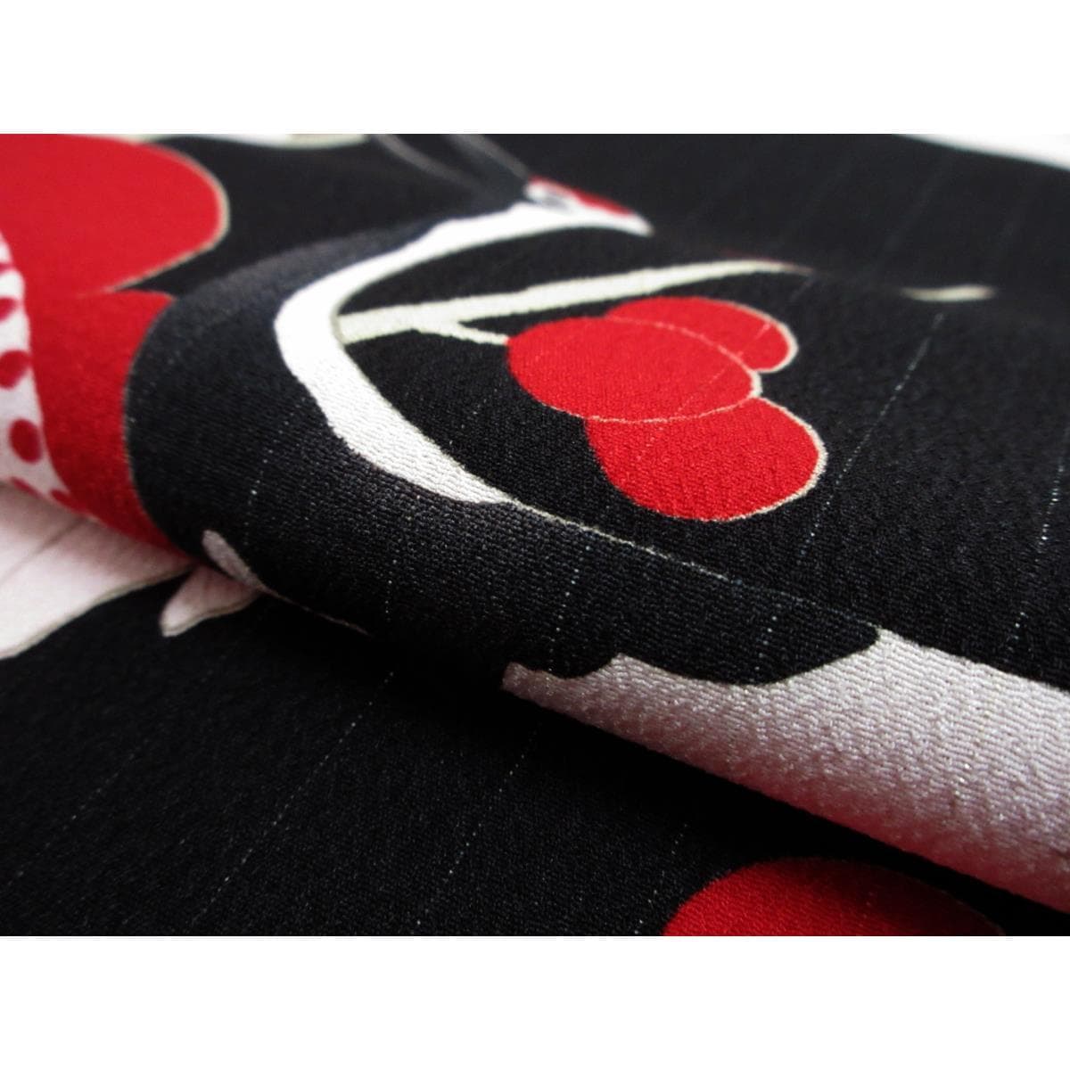 化繊　振袖　片身替わり