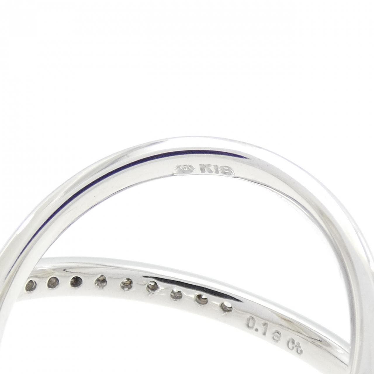 ミキモト クロッシングバンド リング 0.18CT