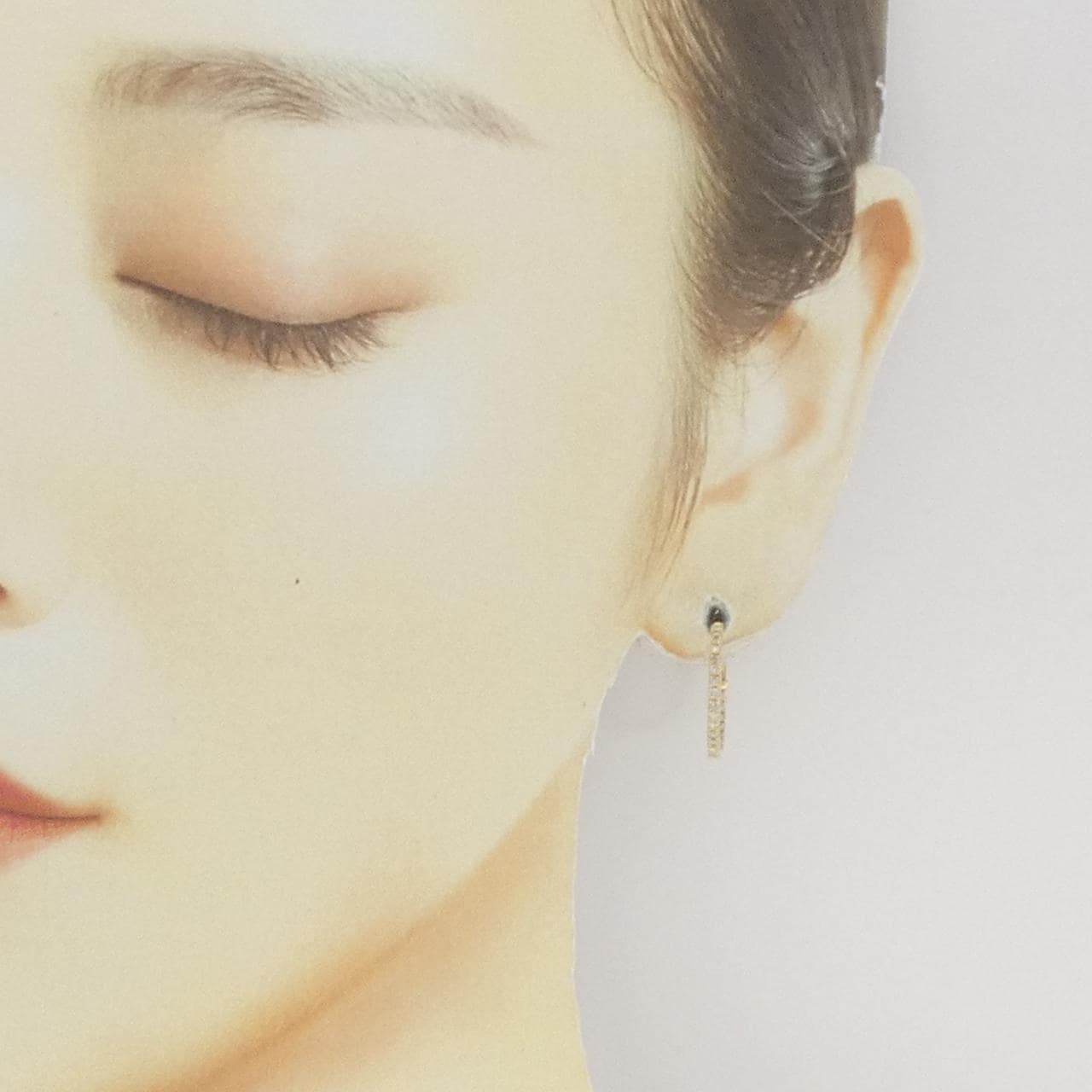 K18YG ダイヤモンド フープ ピアス 0.50CT