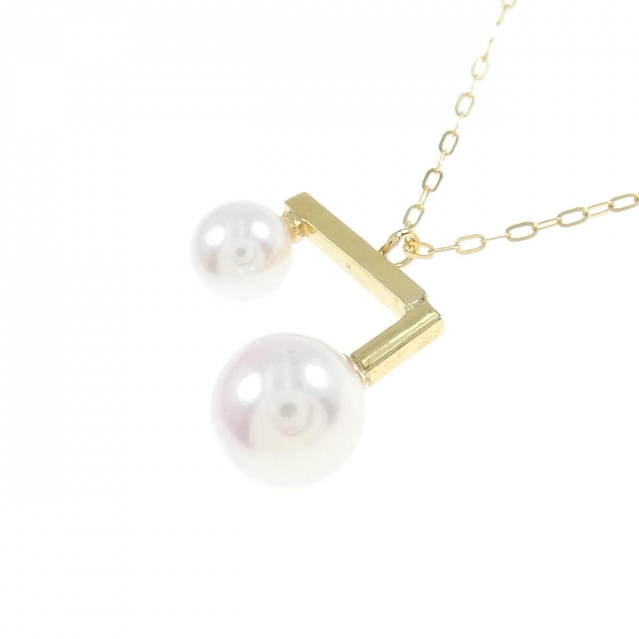 [BRAND NEW] K18YG Akoya pearl necklace