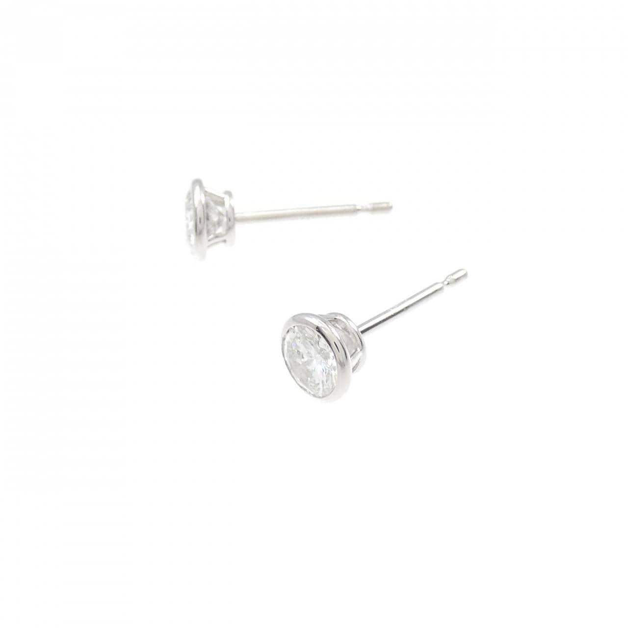 【リメイク】PT/ST ダイヤモンド ピアス 0.321CT 0.32CT H I1 VG