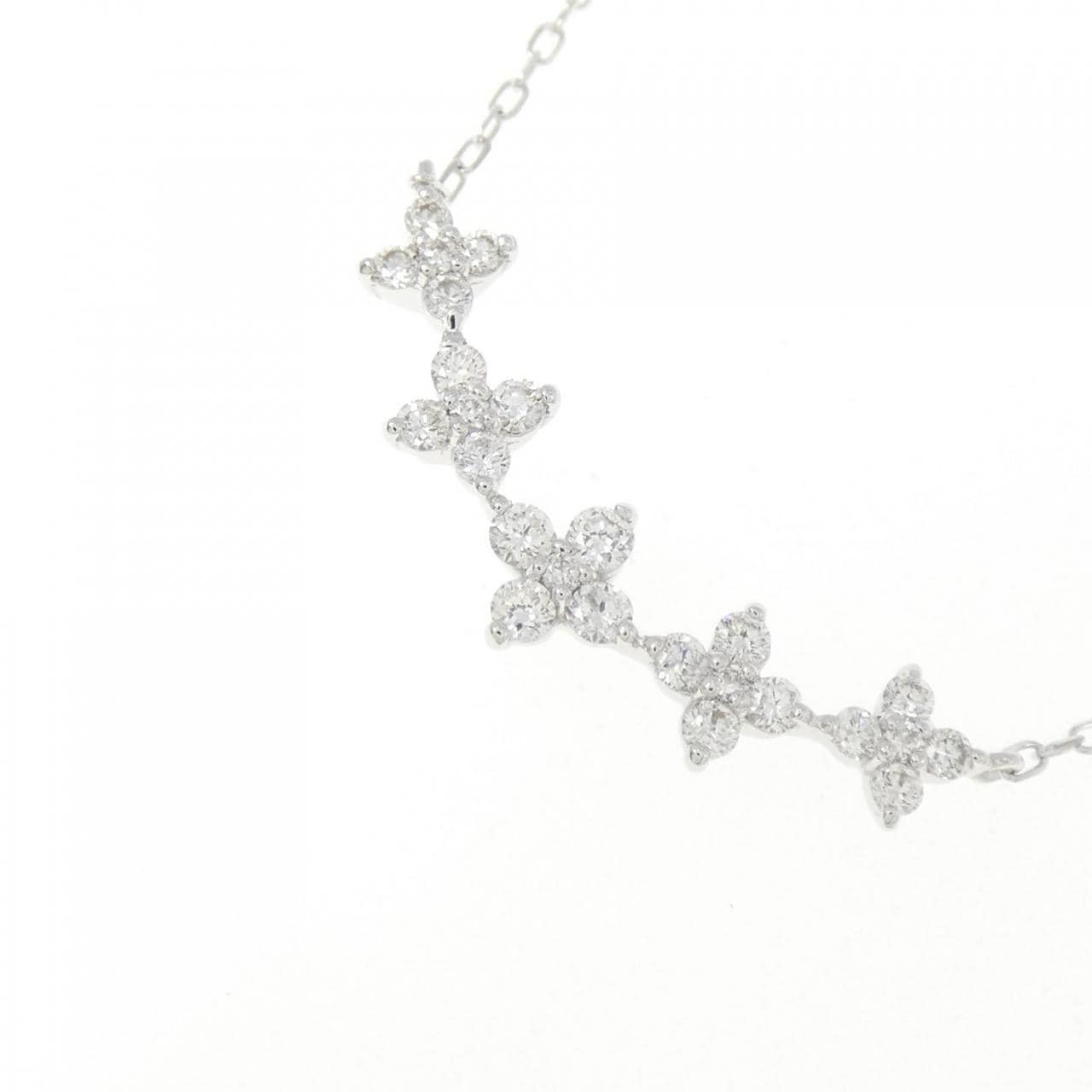 K18WG ダイヤモンド ネックレス 0.31CT