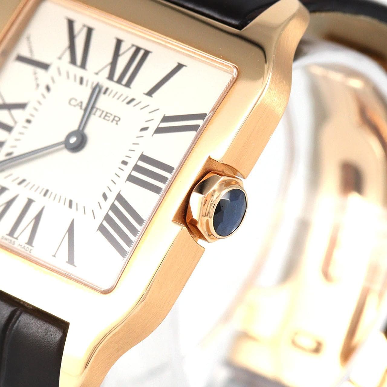 カルティエ サントスデュモンSM PG W2009251 PG･RG クォーツ