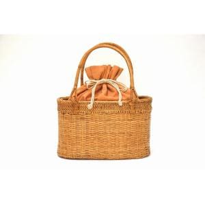 【新品】カゴバッグ　巾着付き