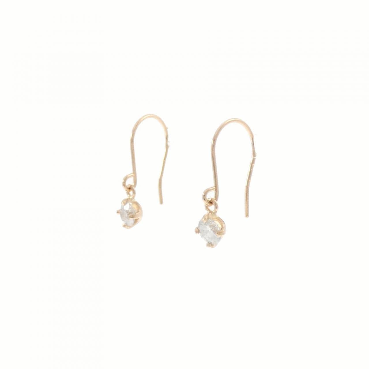 K18PG ダイヤモンド ピアス 0.2CT