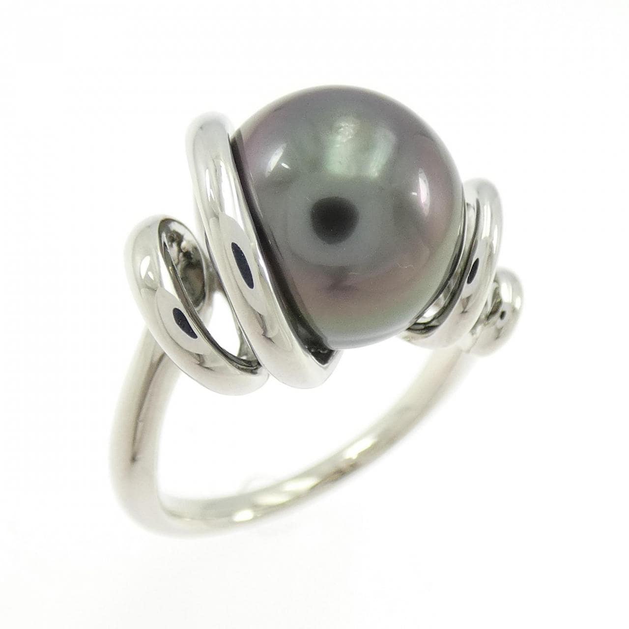 PT900 黒蝶パール リング 11mm