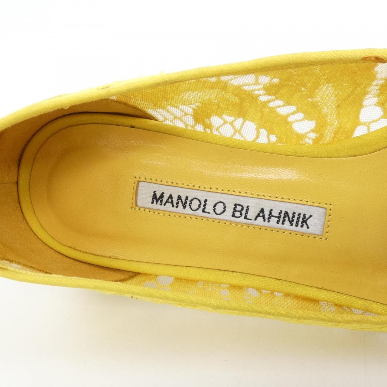 マノロブラニク MANOLO BLAHNIK HANGISIFLAT LACE ハンギシフラット レース フラットシューズ
