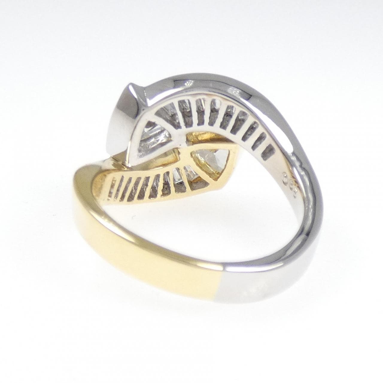 K18YG/PT900 ダイヤモンド リング 2.07CT