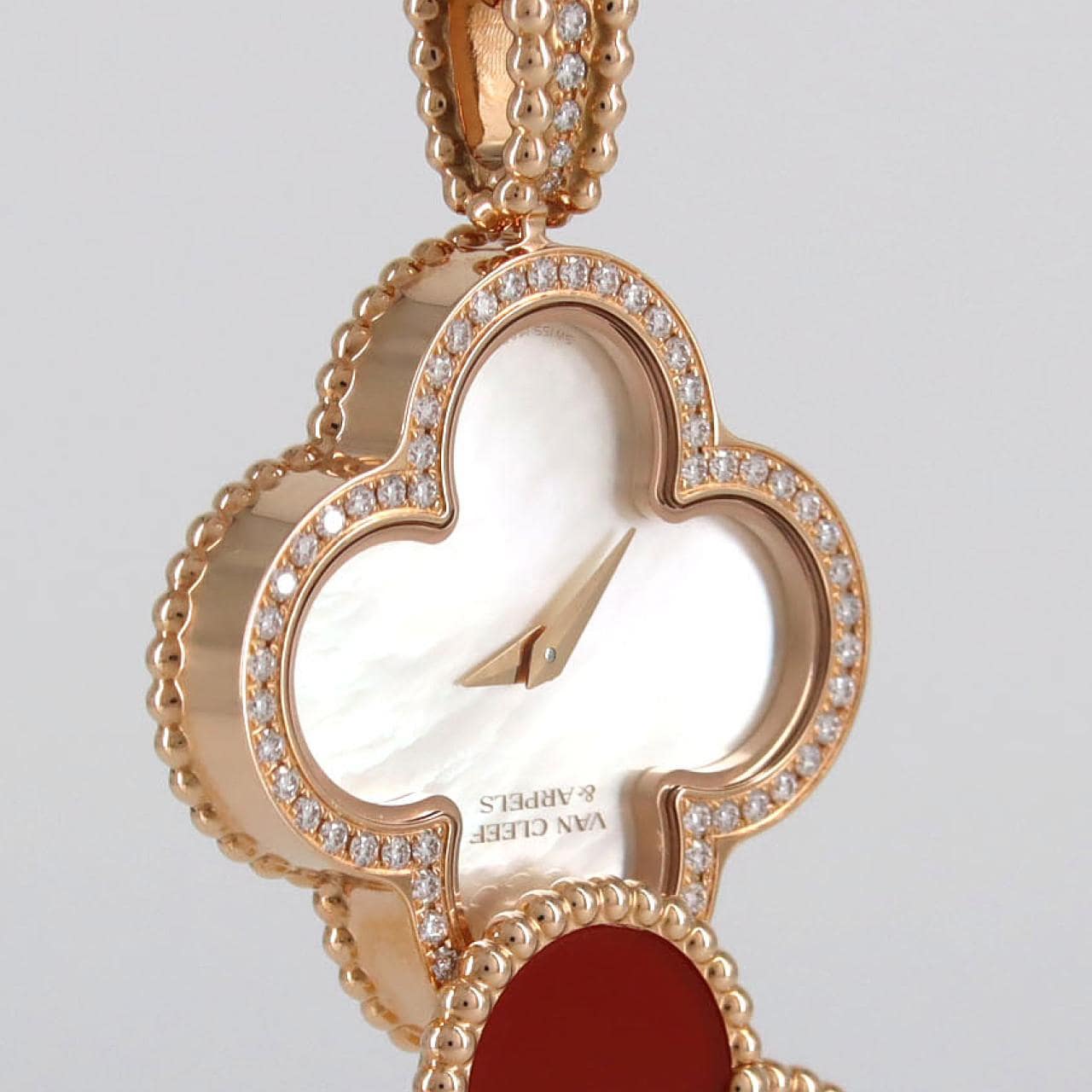 ヴァンクリーフ&アーペル アルハンブラシークレットペンダントウォッチ PG VCARO8ZV00 PG･RG クォーツ