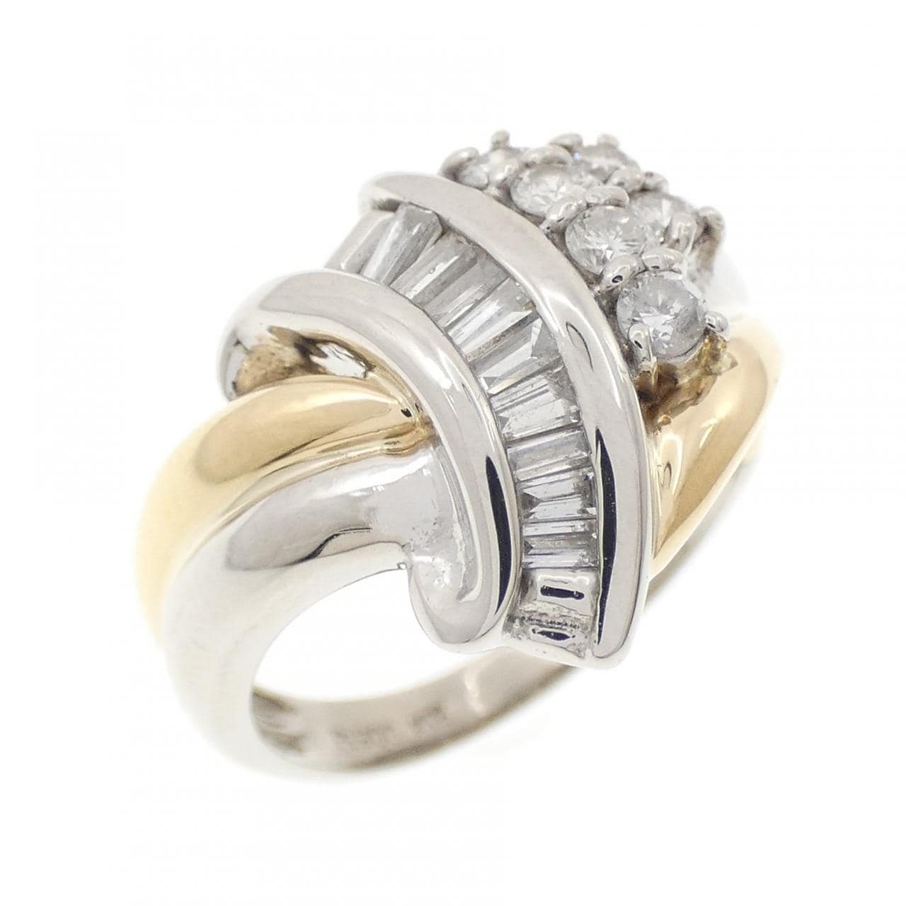 PT900/K18YG ダイヤモンド リング 0.58CT